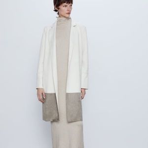 Zara FAUX SUEDE COAT